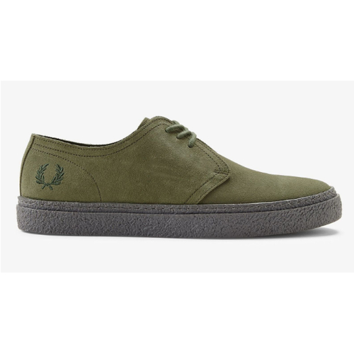 LINDEN SUEDE LAUREL W GREEN|FRED PERRY