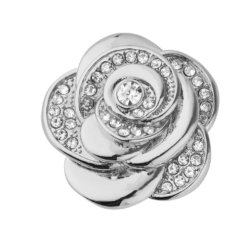 Flor plata|SHOEME CHARMS