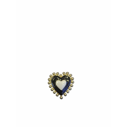 Corazón negro oro|SHOEME CHARMS